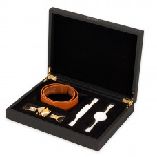 Кляп шкіряний LOCKINK Ball-Gag & Gag-bite Set з 2 насадками, Коричневий