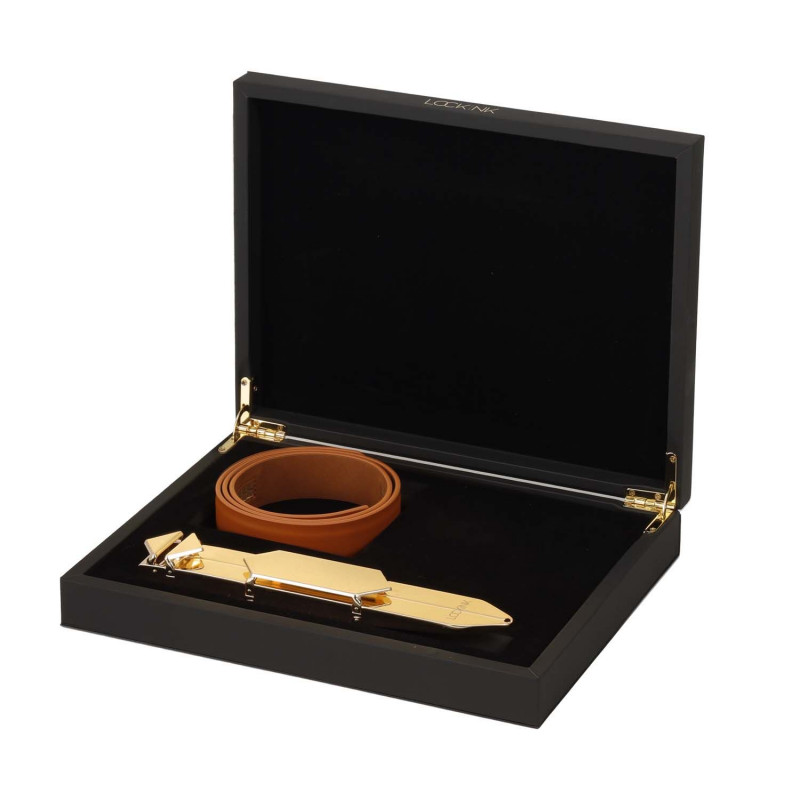 Регульована шльопалка LOCKINK Adjustable Slapper, коричнева - загальний вигляд, стиль