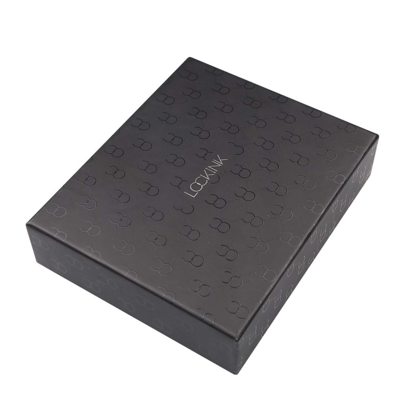 Текстура чорного металу наручників LOCKINK, матова поверхня