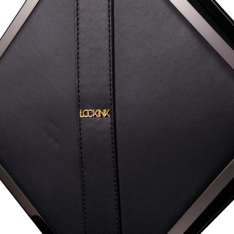 Сумка LOCKINK Mysterious Square Kink Bag чорна - вигляд збоку