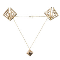 Зажимы для сосков LOCKINK Регулируемые с Тяжелой Подвеской Золотые