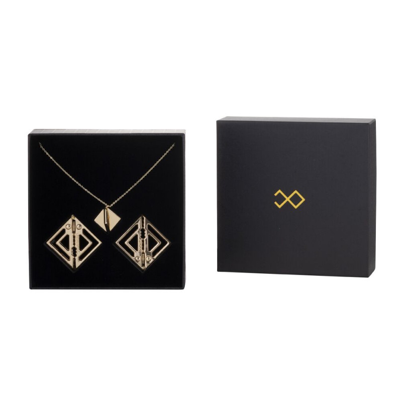 Золотисті затискачі для сосків LOCKINK з елегантним кулоном