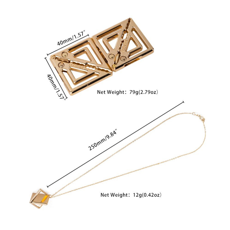 Комплект золотистих регульованих затискачів для сосків LOCKINK