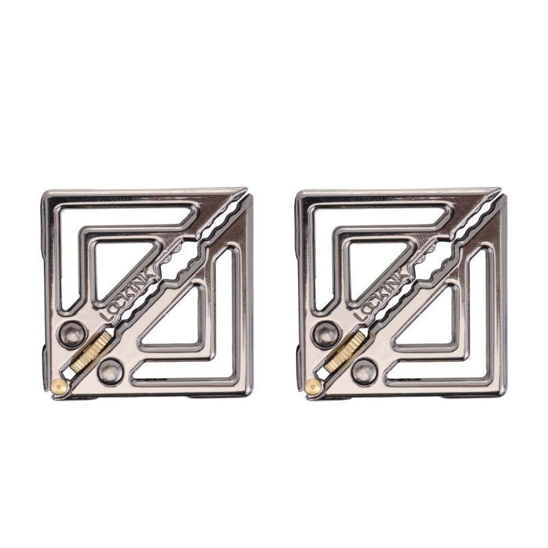 Затискачі для сосків LOCKINK сірого кольору, вигляд збоку, демонструє механізм регулювання