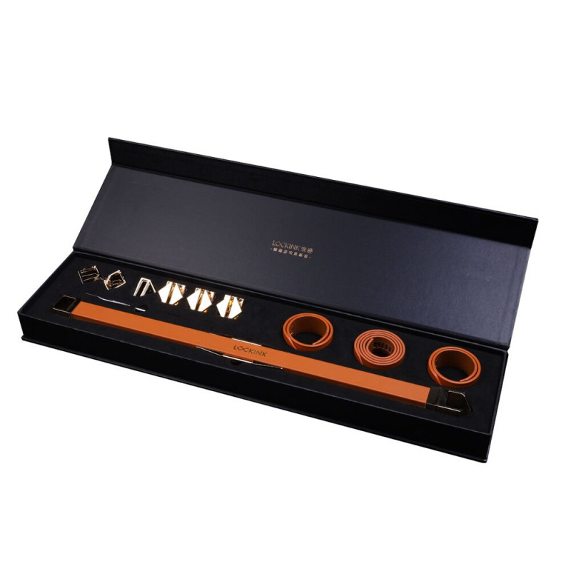 Фіксатор-розпірка LOCKINK Adjustable Spreader Bar Коричневий - текстура матеріалу, висока якість