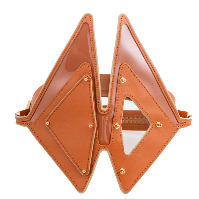 Маска для очей LOCKINK Vixen Blindfold, коричнева, детальний вид збоку