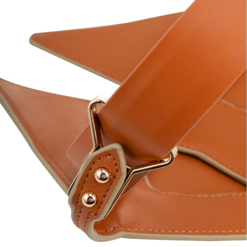 Елегантний вигляд маски для очей LOCKINK Vixen Blindfold, коричнева, на темному тлі