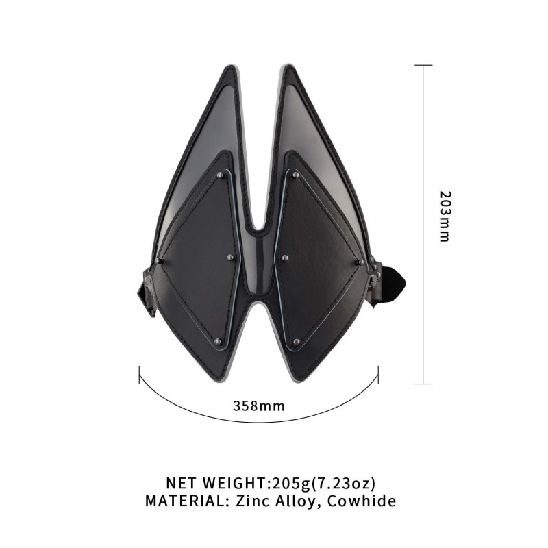 Вигляд збоку маски для очей LOCKINK Vixen Blindfold, що демонструє її м'якість та облягаючий дизайн