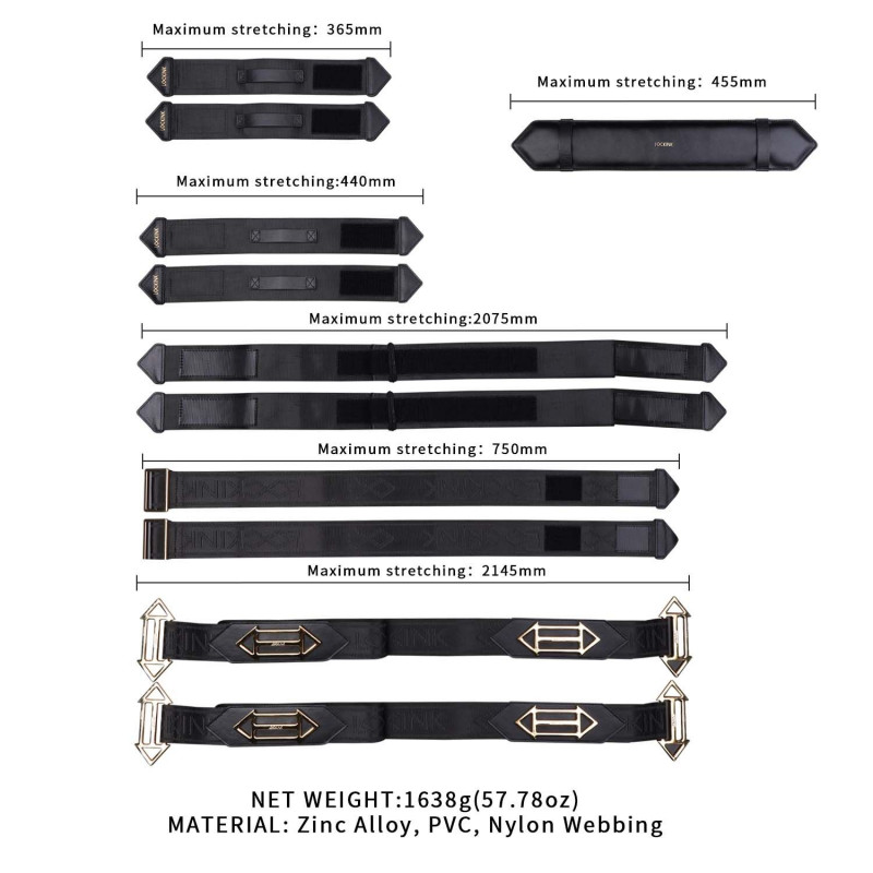 Упаковка фіксаторів для ліжка LOCKINK BDSM Adjustable Kit