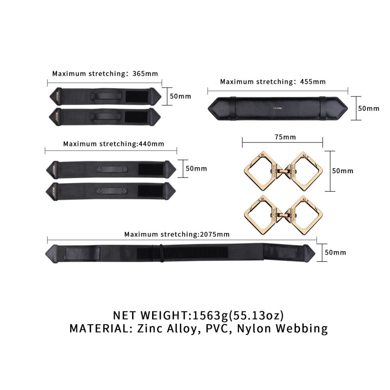 Фіксатор для ніг LOCKINK Leg Spreader Strap - у використанні, різні позиції