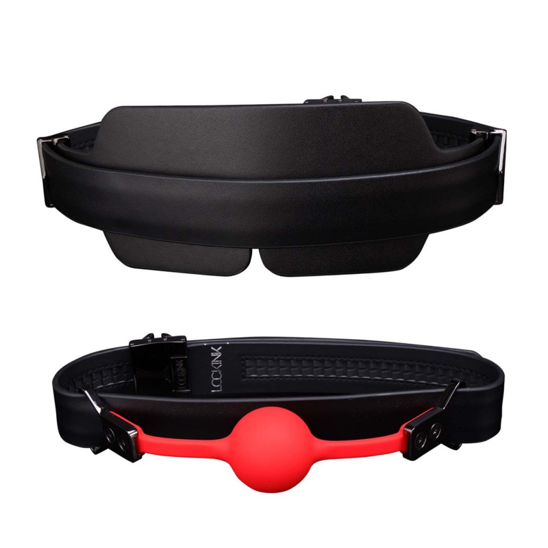 БДСМ-набір LOCKINK Moonlight Treasure Chest чорний - текстура матеріалів