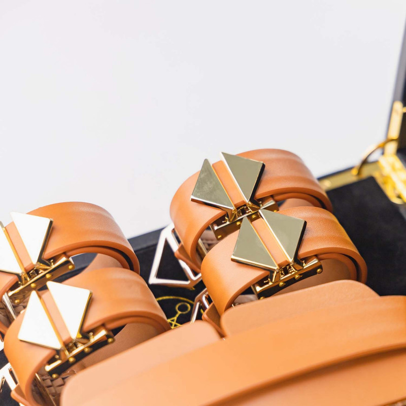 Упаковка БДСМ-набору LOCKINK Moonlight Treasure Chest коричневого кольору - елегантний дизайн