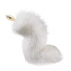 Анальна пробка LOCKINK SEVANDA Металева Лисячий хвіст Білий