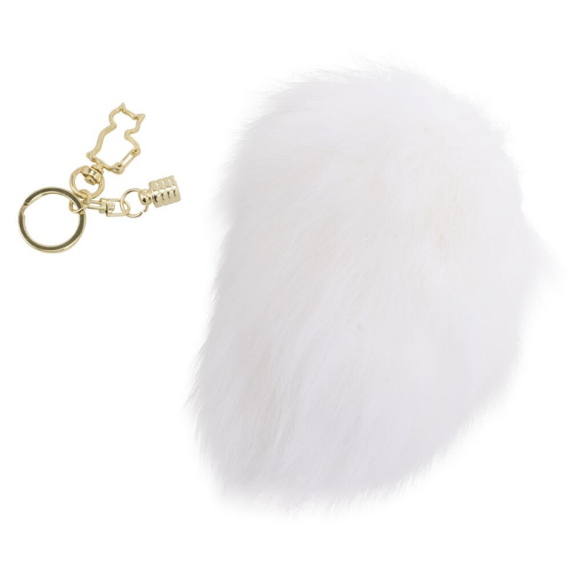 Анальна пробка LOCKINK SEVANDA, білий кролячий хвіст, детальний вигляд