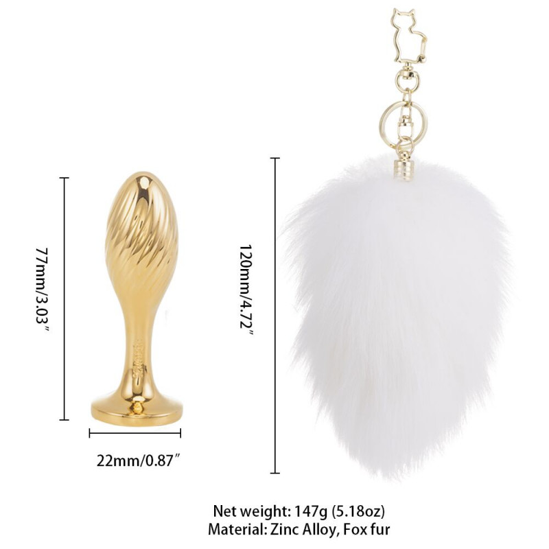 Металева частина анальної пробки LOCKINK SEVANDA SEVANDA, блискуча поверхня