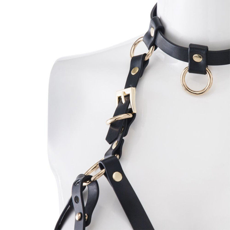 Текстура шкіри портупеї LOCKINK SEVANDA Queen Chest Harness