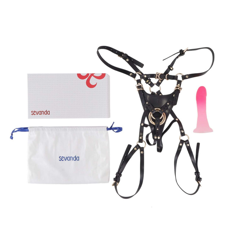 Страпон LOCKINK SEVANDA Queen Sheba Pink Dildo у комплекті з аксесуарами (якщо є)