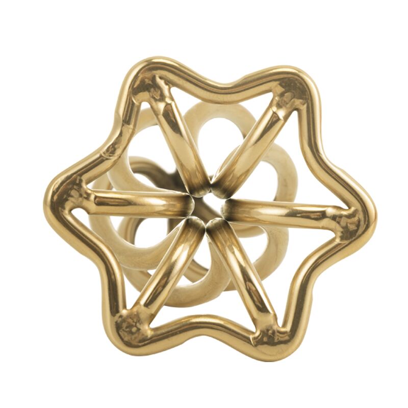 Анальна пробка LOCKINK SEVANDA Hollow Spiral Golden Metal L size, крупний план основи