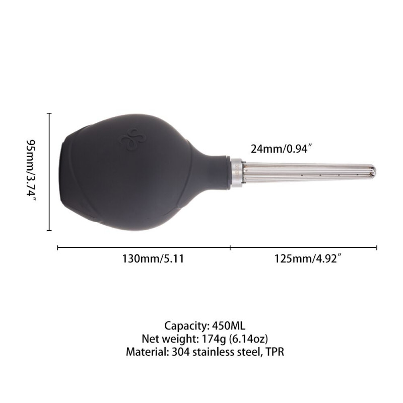 Гнучка основа спринцівки LOCKINK SEVANDA Stream Enema Bulb 160 мл