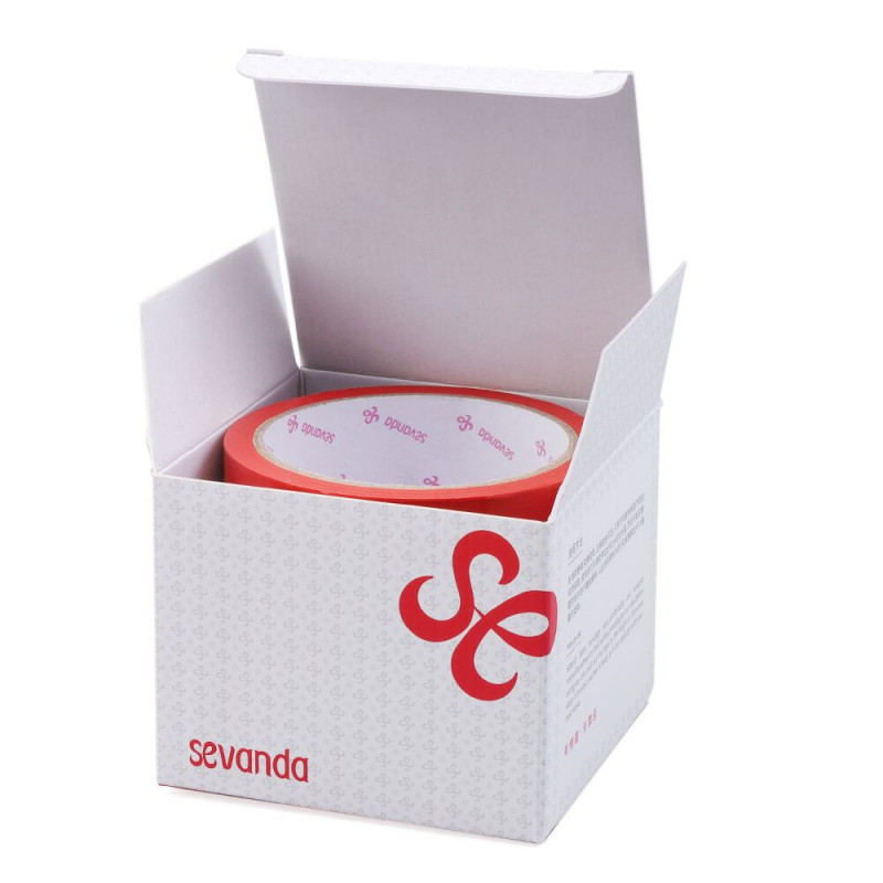 Упаковка червоного скотчу для бондажу LOCKINK SEVANDA Electrostatic Tape