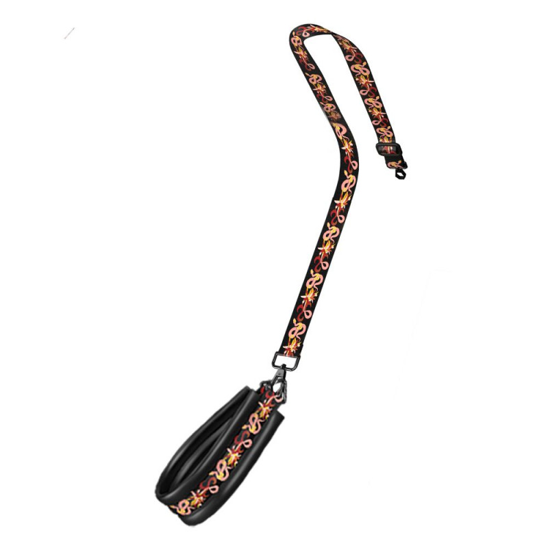 Текстура шкіри на ременях БДСМ-набору LOCKINK The Flowering Serpent