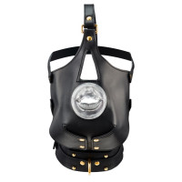 Маска-збруя для орального сексу LOCKINK SEVANDA з повідцем