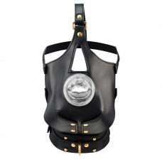 Маска-збруя для орального сексу LOCKINK SEVANDA з повідцем — Keks-Hub