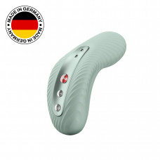 Накладний вібратор Fun Factory LAYA III sage green з ефектом постукування пальцем — Keks-Hub