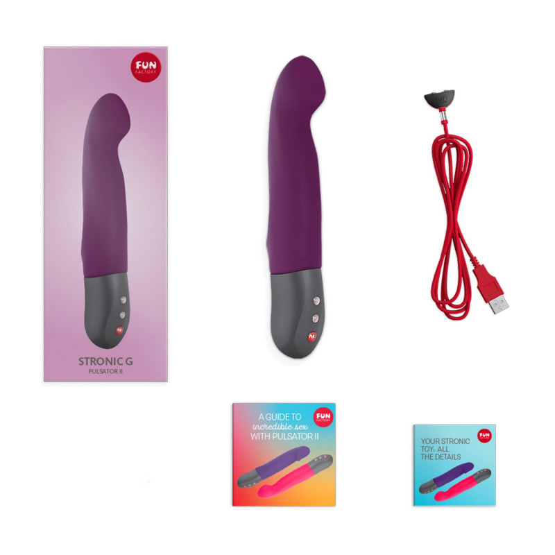 Fun Factory STRONIC G FORTE sage green - зарядка USB, зручне та швидке поповнення енергії