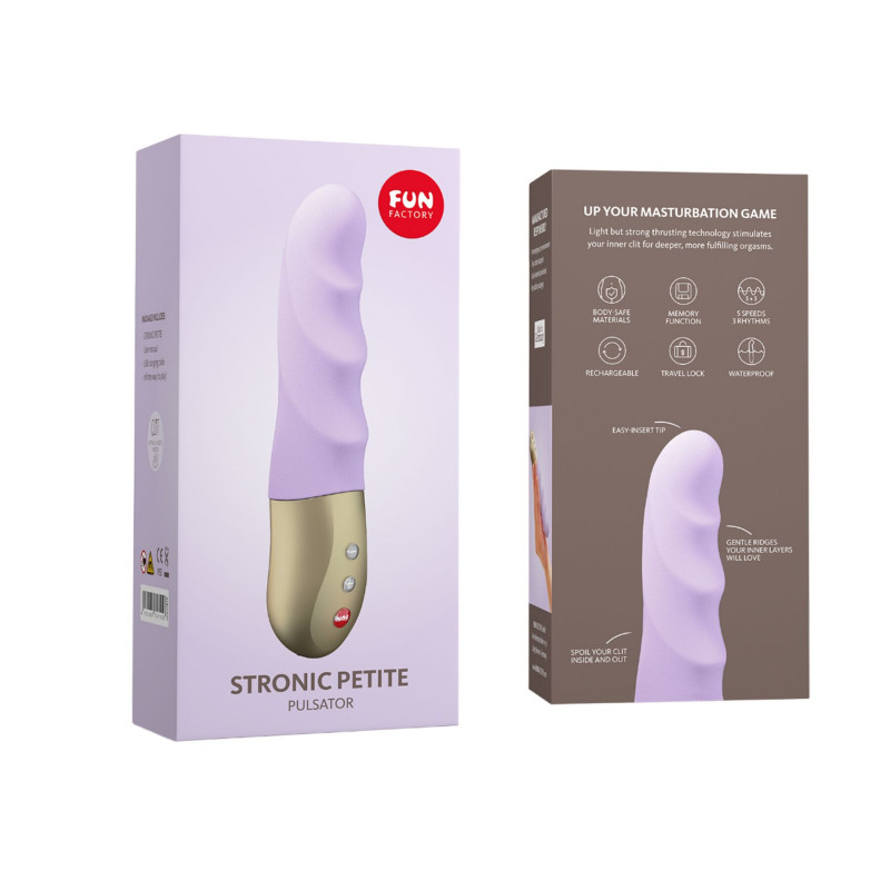 Мініпульсатор Fun Factory STRONIC PETITE пастельно-ліловий – деталі дизайну, стильний аксесуар