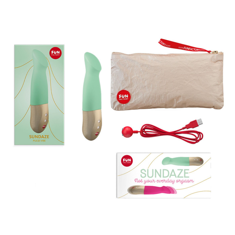 Вібратор Fun Factory SUNDAZE pistachio в комплекті