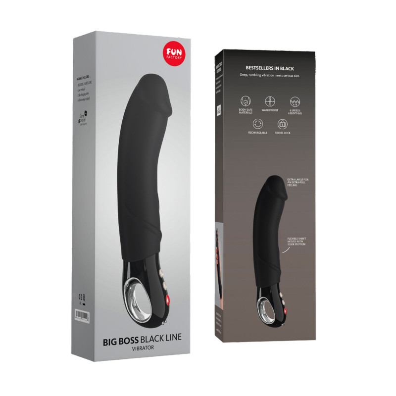 Комплектація вібратора Fun Factory BIG BOSS black 23,5 см – повний комплект