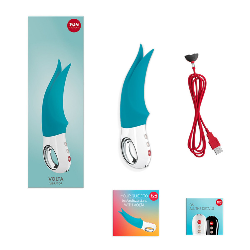 Вібратор Fun Factory VOLTA Petrol у використанні – приклад ефектного дизайну