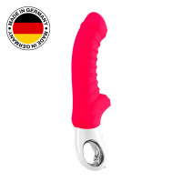 Вібратор Fun Factory TIGER india red ребристий для точки G та анальної стимуляції