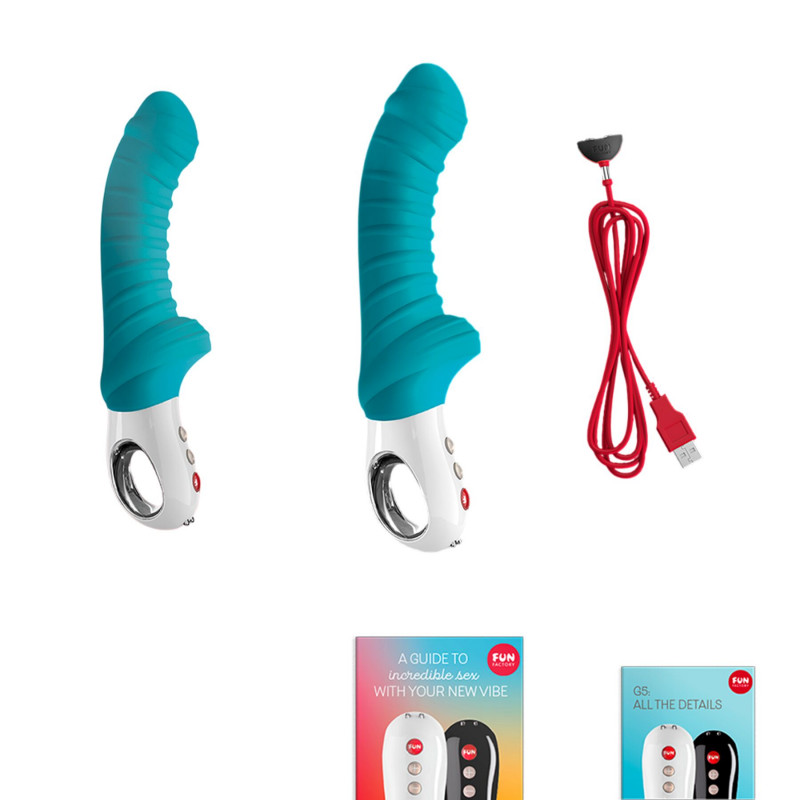 Вібратор Fun Factory TIGER petrol в дії