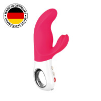 Вібратор-кролик Fun Factory MISS BI pink/white, 2 незалежні мотори, діаметр 4,2 см