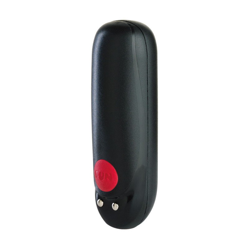 Віброкуля Fun Factory Massage BULLET чорна, вид збоку, елегантна форма