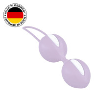 Вагінальні кульки Fun Factory SMARTBALLS DUO бузково-білі, 2 шт, діаметр 3,2 см та 3,6 см