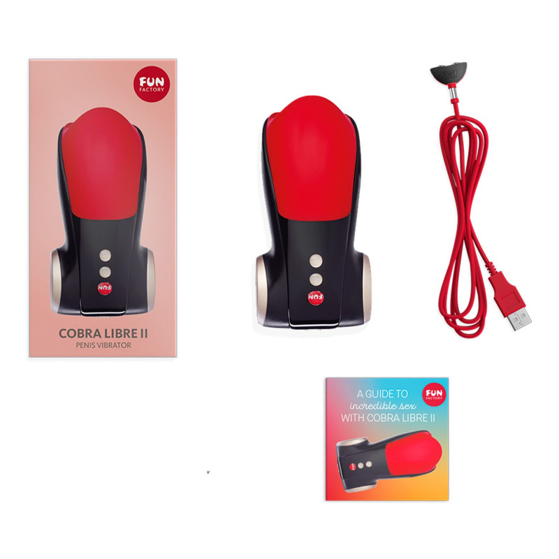 Мастурбатор Fun Factory COBRA LIBRE II, демонструє розташування двох моторів