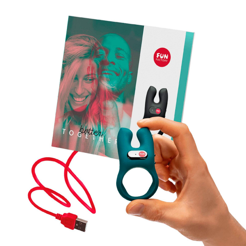 Два мотори віброкільця Fun Factory NŌS, їх розташування для максимальної стимуляції