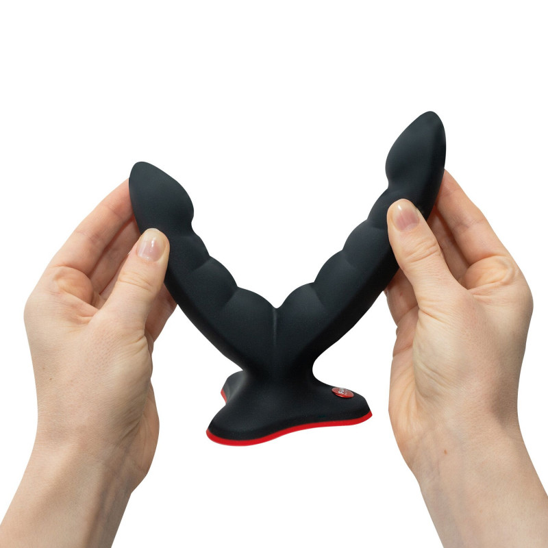 Подвійний фалоімітатор Fun Factory RYDE black: деталі конструкції, гнучкі стовбури