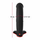 Фалоімітатор Fun Factory THE BOSS STUB чорний вигляд збоку