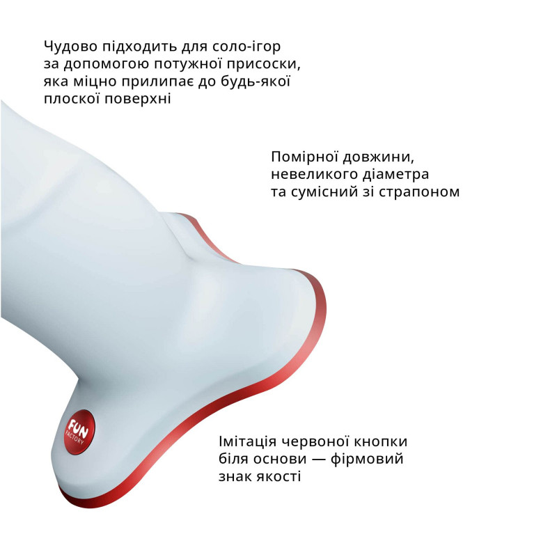 Упаковка фалоімітатора Fun Factory THE BOSS STUB ніжно-блакитного, бренд Fun Factory