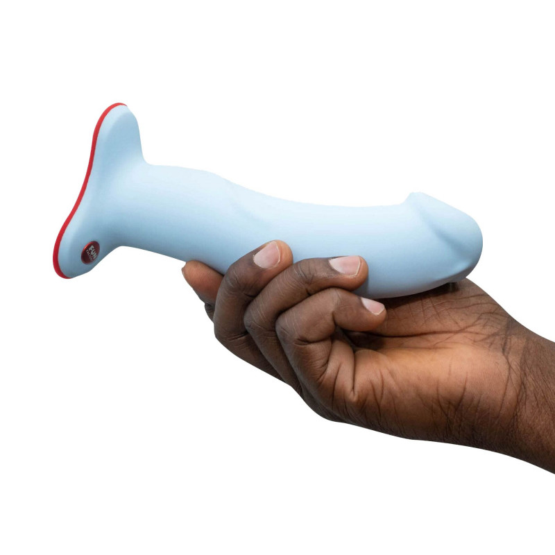 Фалоімітатор Fun Factory THE BOSS STUB ніжно-блакитний 4,1 см - деталі матеріалу та кольору