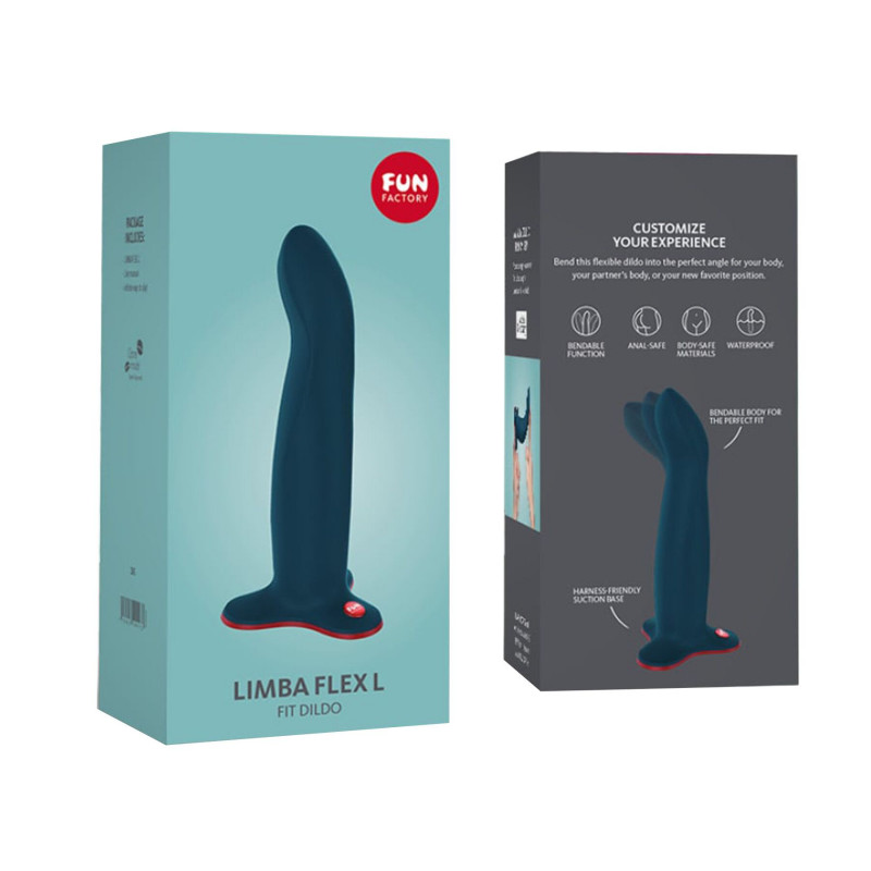 Фалоімітатор Fun Factory LIMBA FLEX L морської хвилі, ефект пам'яті