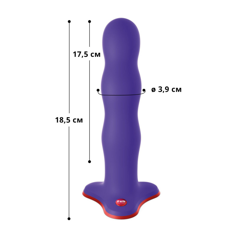 Фалоімітатор Fun Factory BOUNCER фіолетовий - вигляд збоку