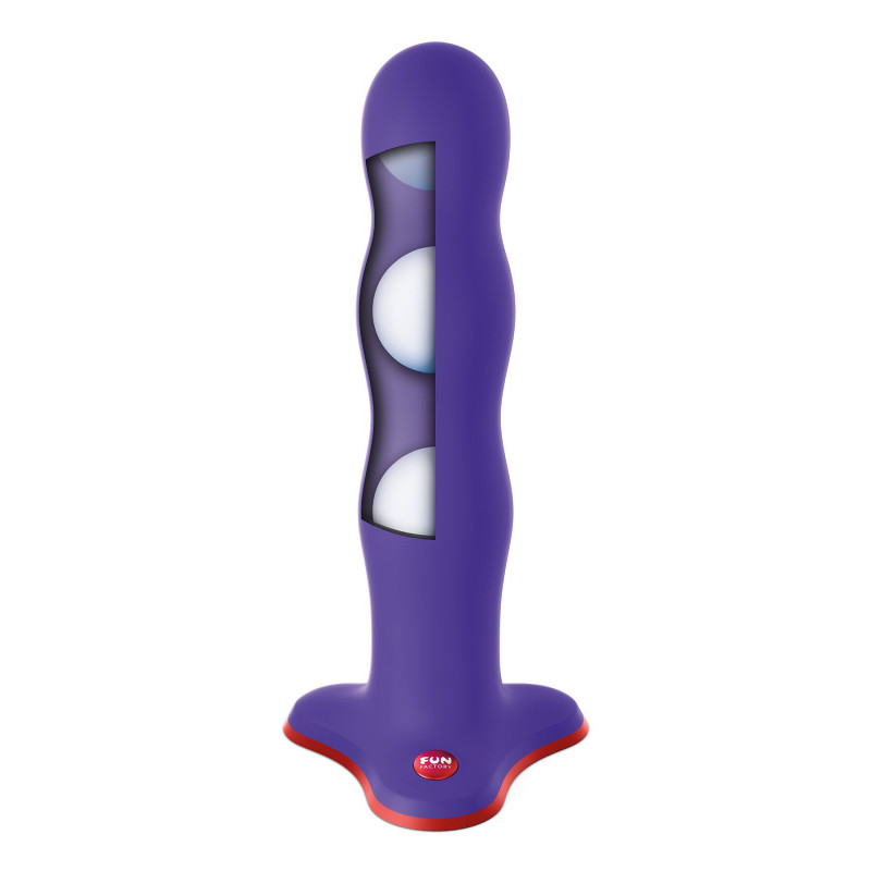 Фалоімітатор Fun Factory BOUNCER фіолетовий з кульками - ближчий вигляд