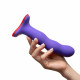 Фалоімітатор Fun Factory BOUNCER фіолетовий у порівнянні з розміром
