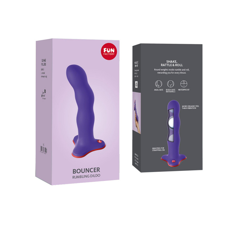 Фалоімітатор Fun Factory BOUNCER фіолетовий - акцент на вібрацію