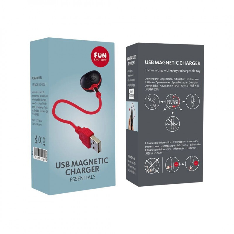 Магнітний кабель Fun Factory USB MAGNETIC CHARGER підключений до телефону, зручність використання